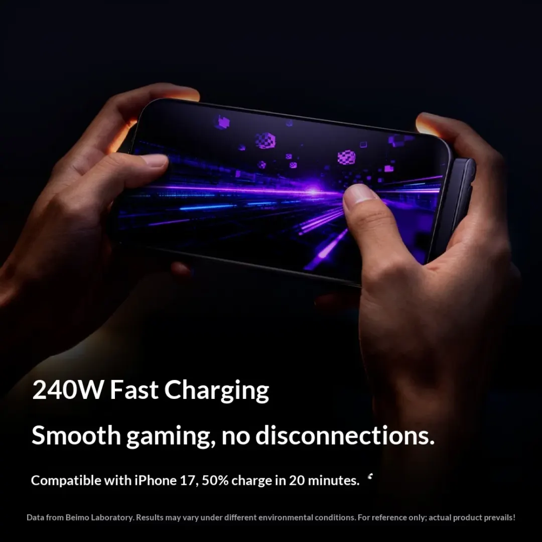 Câble Ultra-Rapide 240W avec Support Téléphone Intégré — vue 4
